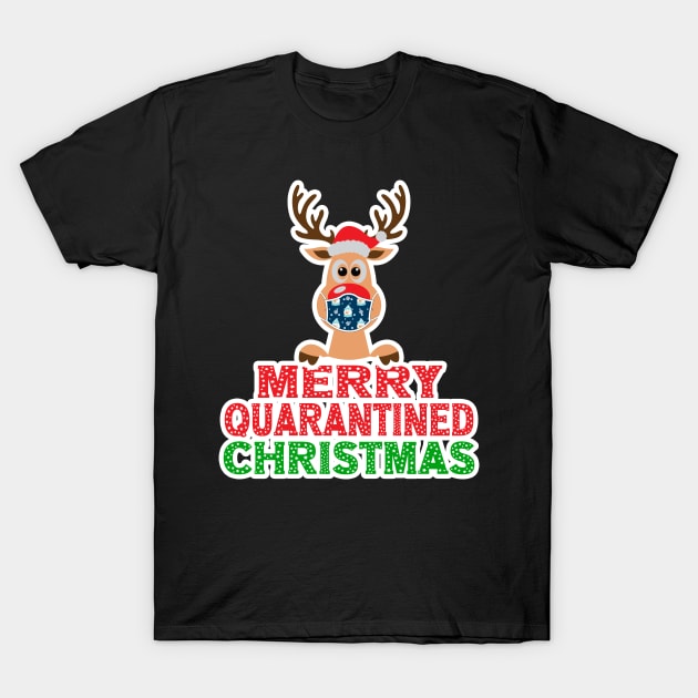 Merry Quarantined Christmas - Christmas In Quarantine T-Shirt by AS Shirts